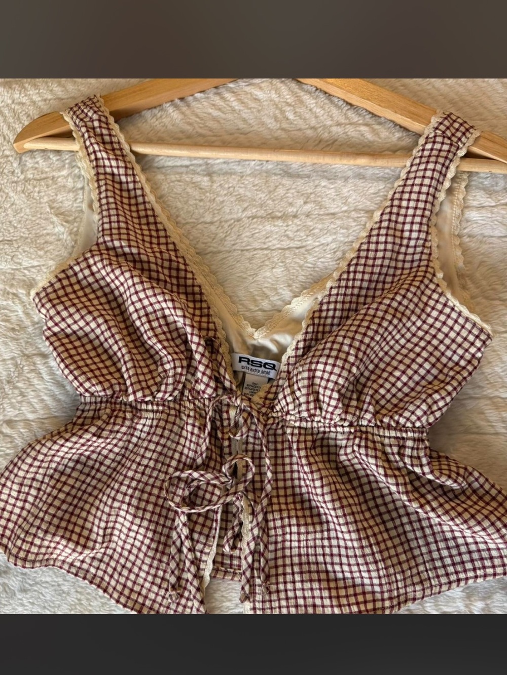 RSQ gingham top